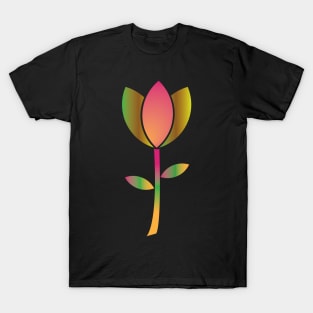 multicolored flower T-Shirt